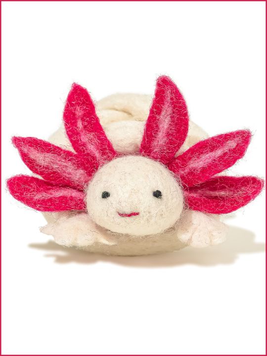 A Little 'Lotl - An Axolotl Wool Cat Toy