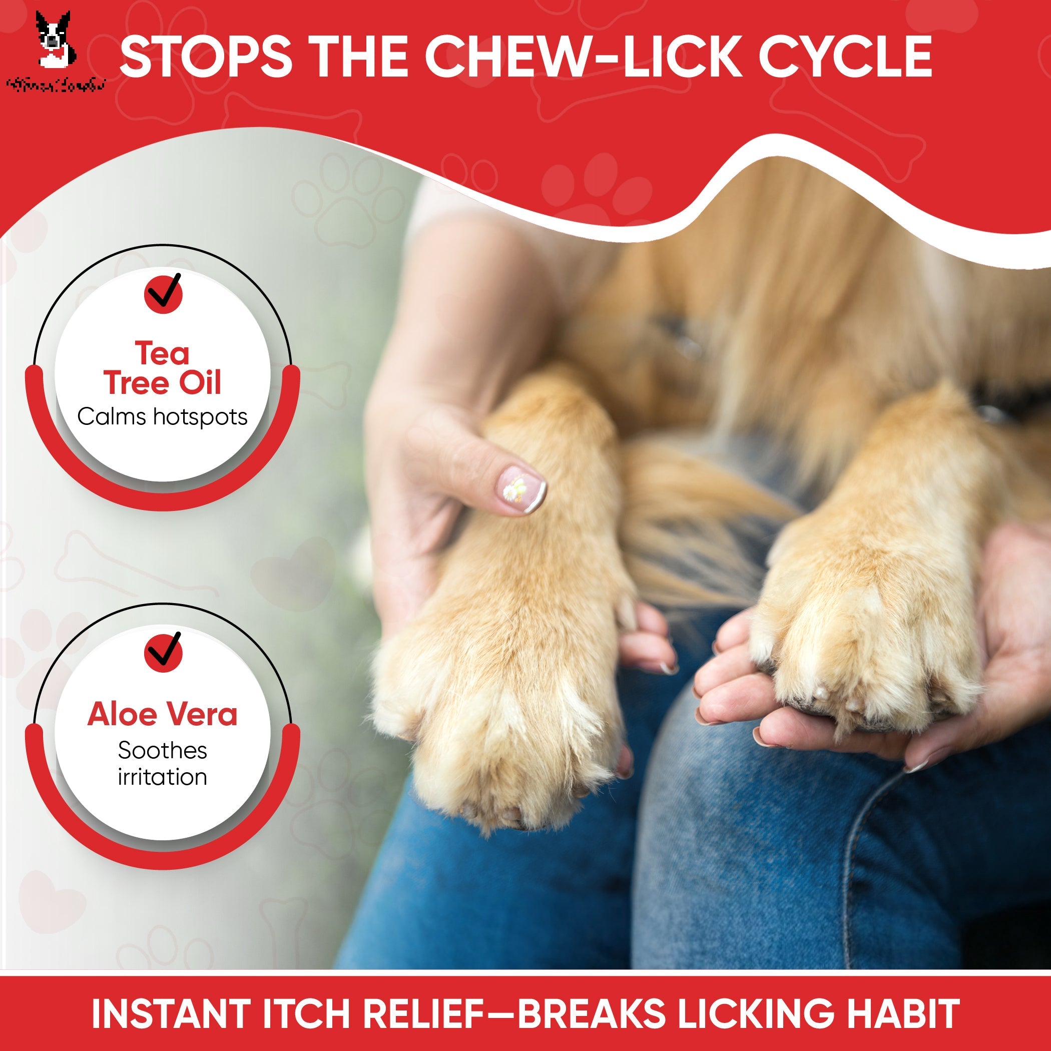 Deep Cleaning Paw Fizz Tablets - Soothes Itchy, Irritated Paws