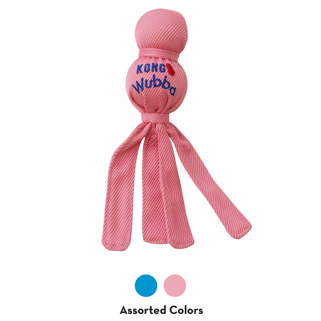 KONG Wubba Dog Toy – Interactive Squeaky Tug & Fetch Toy for Dogs (Assorted Colors, 1 Count)